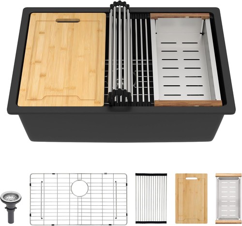 Lordear quartz kitchen sink - quartz,